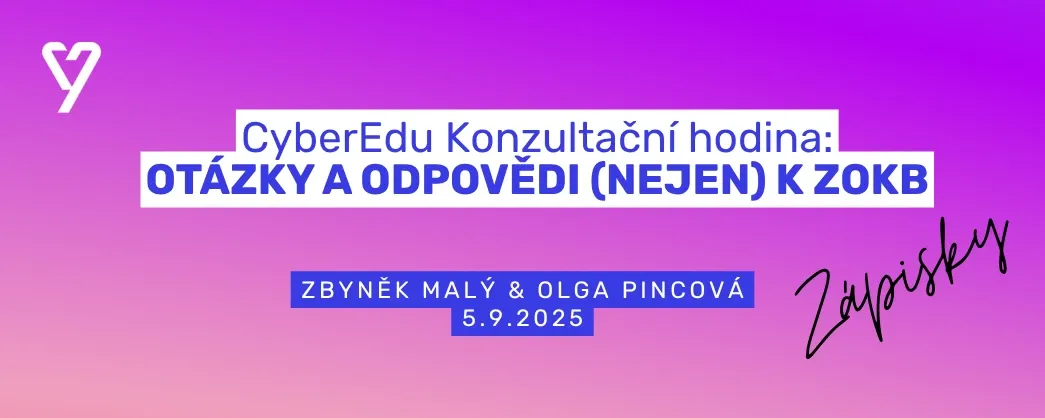 Ilustrační obrázek k článku o ZoKB a NIS2 – otázky a odpovědi z konzultační hodiny CyberEdu