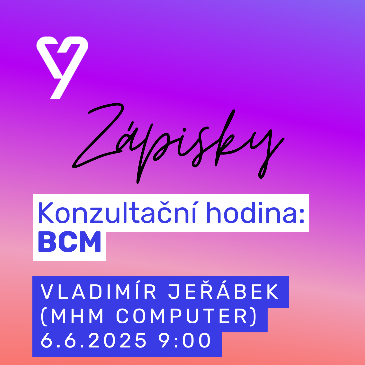 Zápisky z konzultační hodiny: Business Continuity Management s Vladimírem Jeřábkem z MHM computer